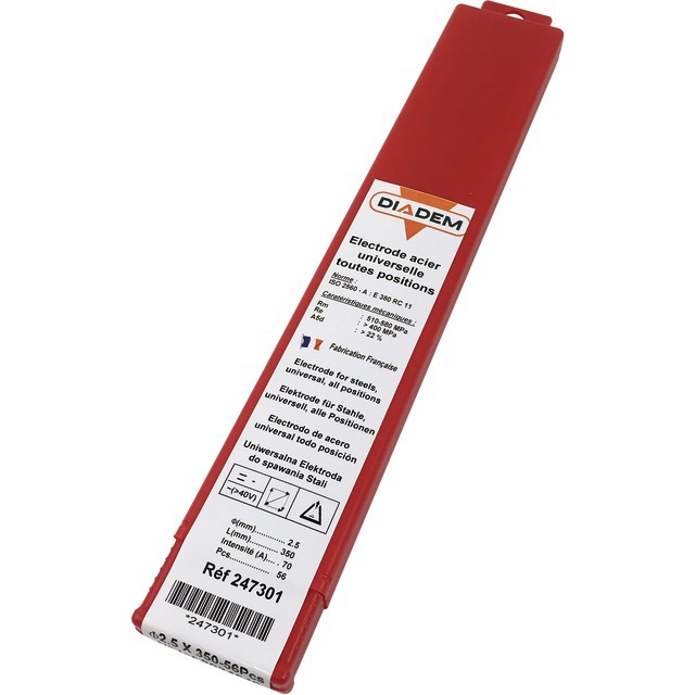 Electrode Rutile Ø 2,5 Boite de 56 Diadem référence fournisseur 247301